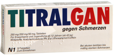 TITRALGAN Tabletten gegen Schmerzen