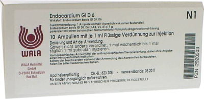 ENDOCARDIUM GL D 6 Ampullen