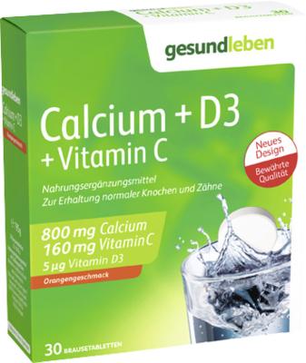 GESUND LEBEN Calcium 800 mg+D3+Vitamin C Br.-Tabl.