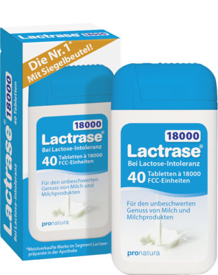 LACTRASE 18.000 FCC Tabletten teilbar im Spender