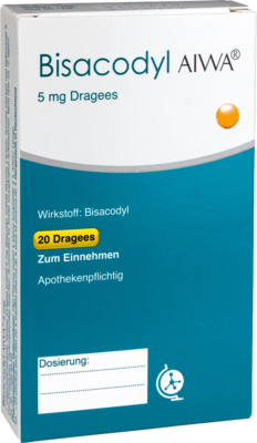 BISACODYL AIWA 5 mg Dragees