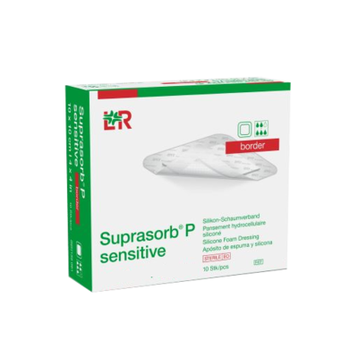 SUPRASORB P sensitive PU-Schaumv.border 15x20cm