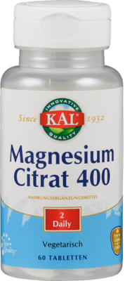 MAGNESIUM CITRAT 400 mg KAL Tabletten