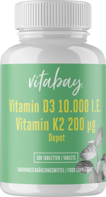 VITAMIN D3 DEPOT 10.000 I.E.+Vitamin K2 200 µg Tab