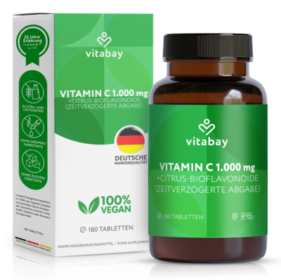 VITAMIN C+BIOFLAVONOIDE 1000 mg vegan hochdosiert