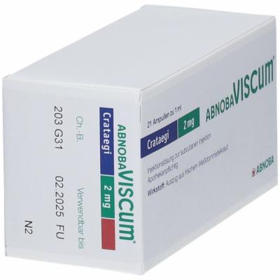 ABNOBAVISCUM Crataegi 2 mg Ampullen