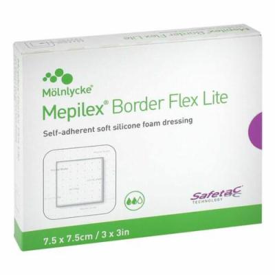 MEPILEX Border Flex Lite Schaumverband 7,5x7,5 cm