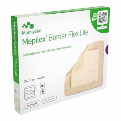 MEPILEX Border Flex Lite Schaumverband 15x15 cm