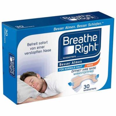 BESSER Atmen Breathe Right Nasenpfl.groß beige