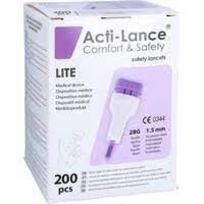 SICHERHEITSLANZETTEN Acti-Lance lite 28 G