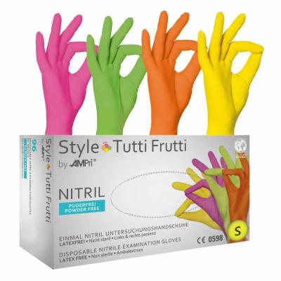 NITRIL Handschuhe unste.puderfrei Gr.S Color Mix