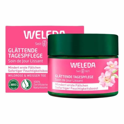 WELEDA glättende Tagespflege Wildrose & weißer Tee